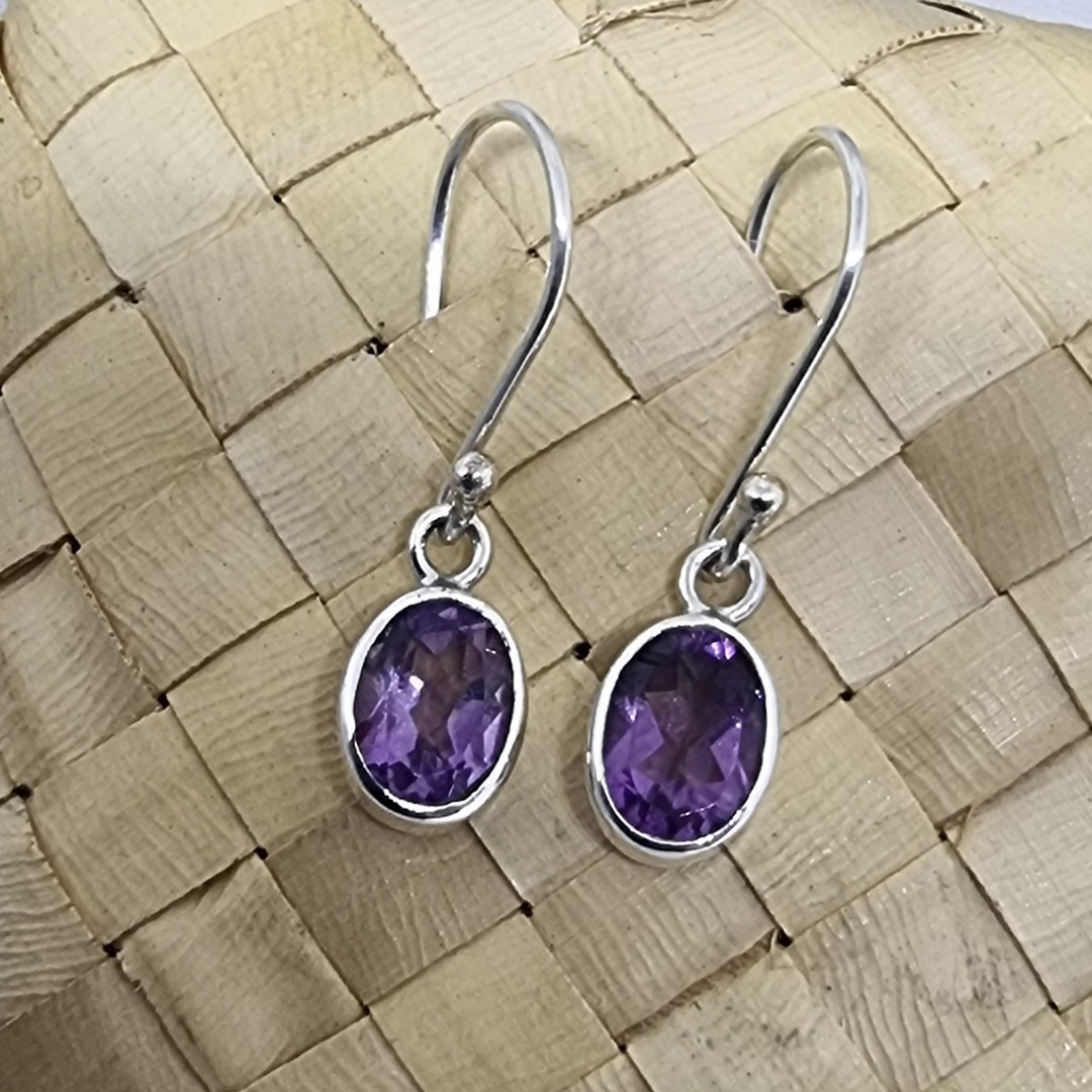 Silver Amethyst Earrings | The Power of Purple image 0