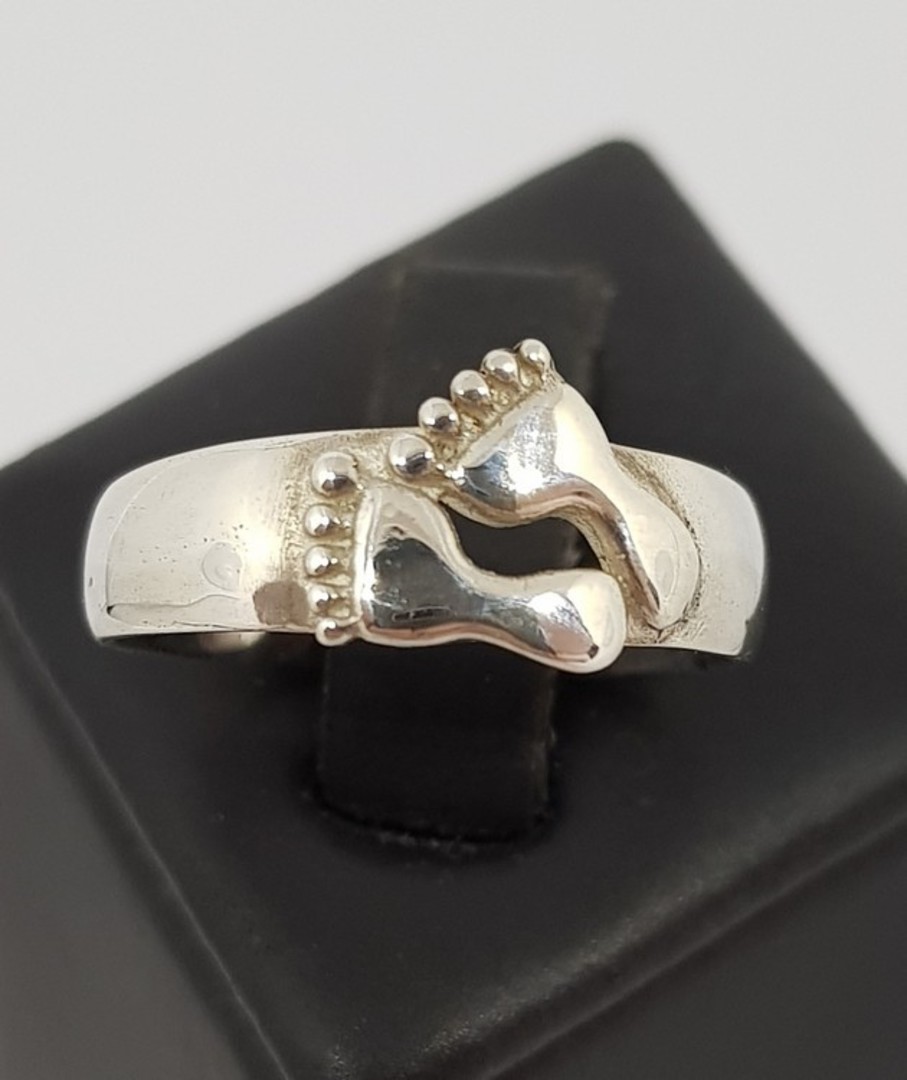 Sterling Silver Ladies Foot Ring image 0