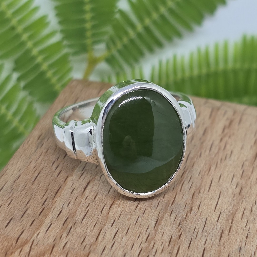 Greenstone ring, made in NZ image 1