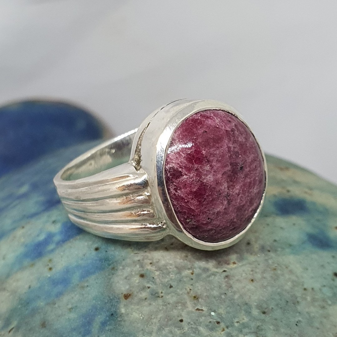 Made in NZ sterling silver ruby ring image 0