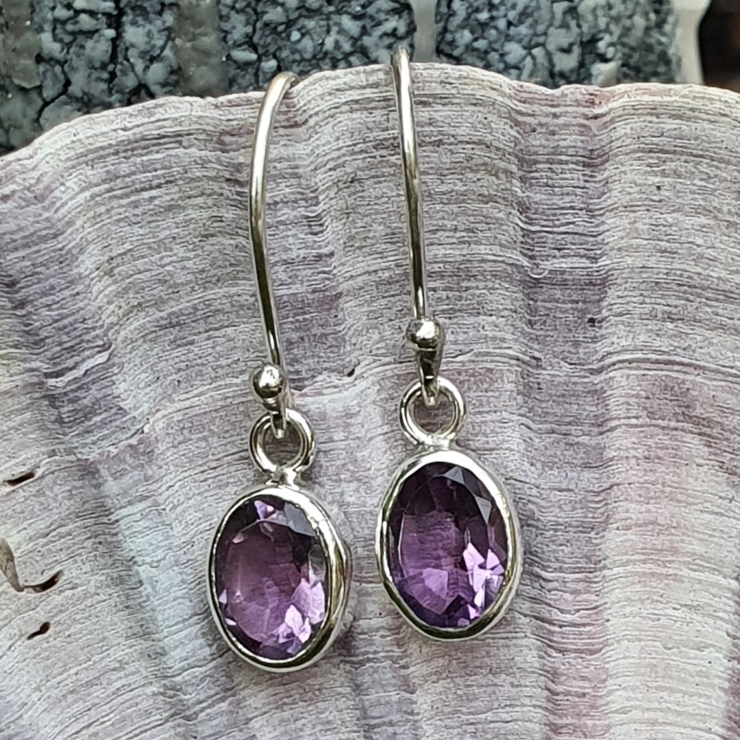 Silver Amethyst Earrings | The Power of Purple image 2