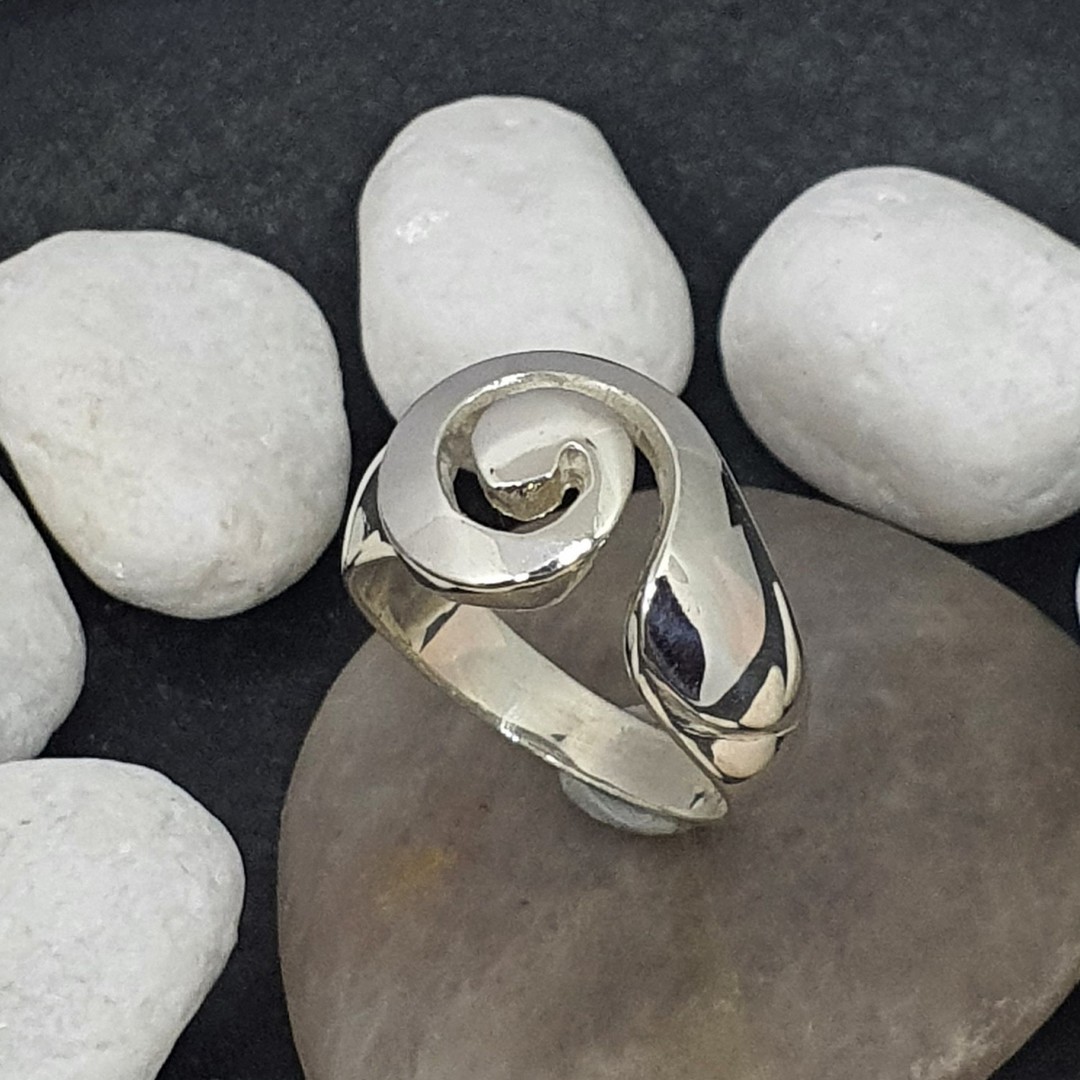 Sterling Silver Koru Ring image 0