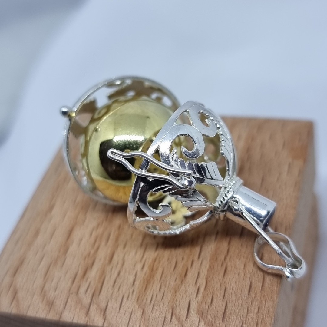 Sterling silver harmony ball with bell inside image 2