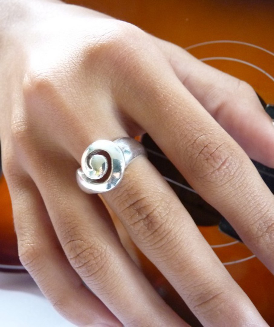 Sterling Silver Koru Ring image 2