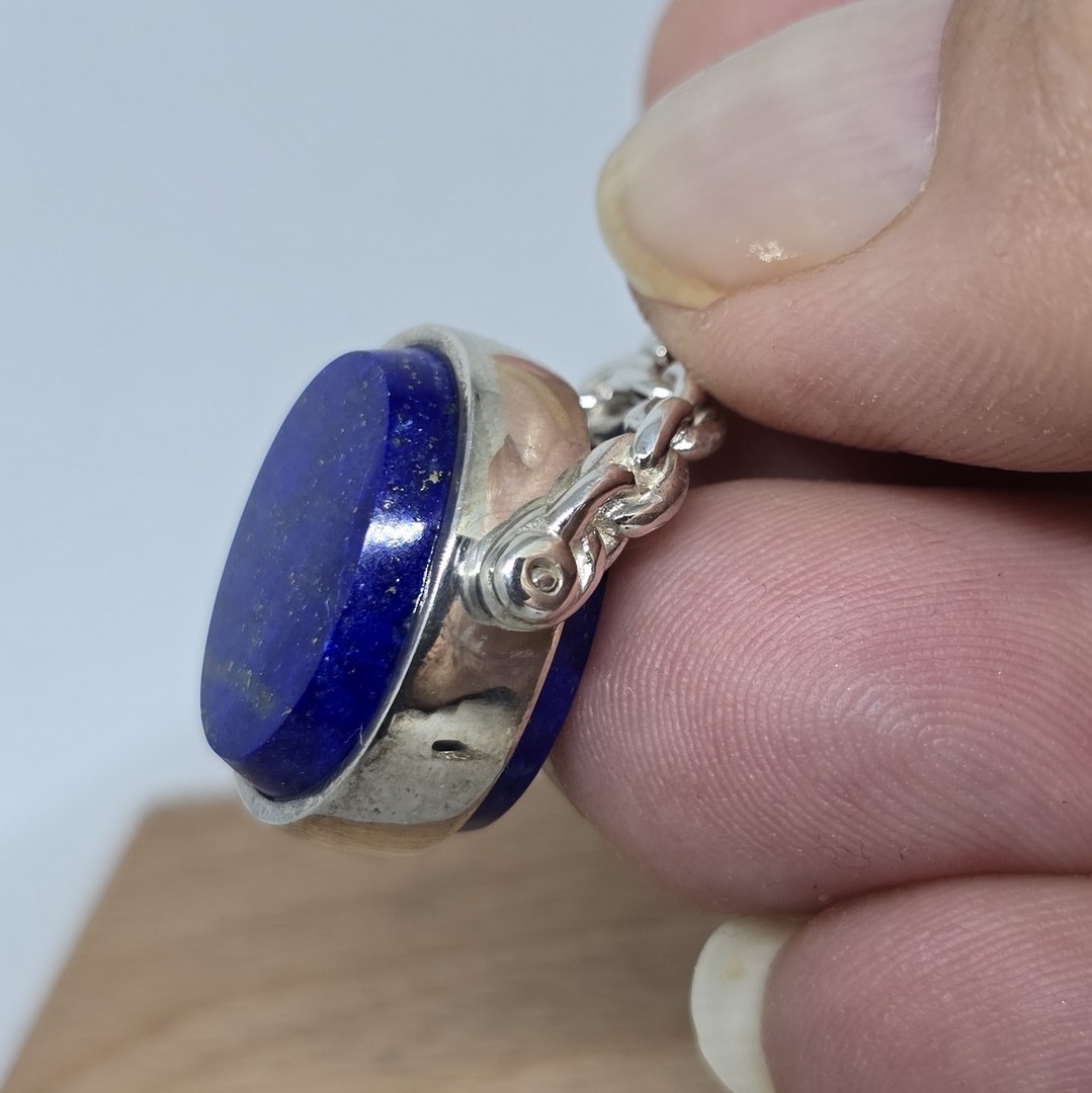 Sterling silver lapis lazuli pendant image 2