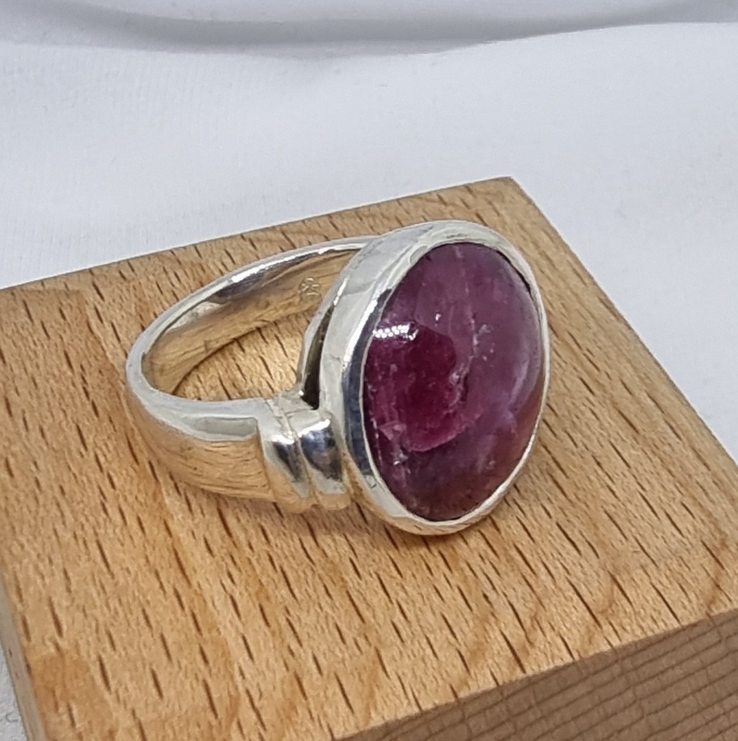 Made in NZ sterling silver ruby ring image 3