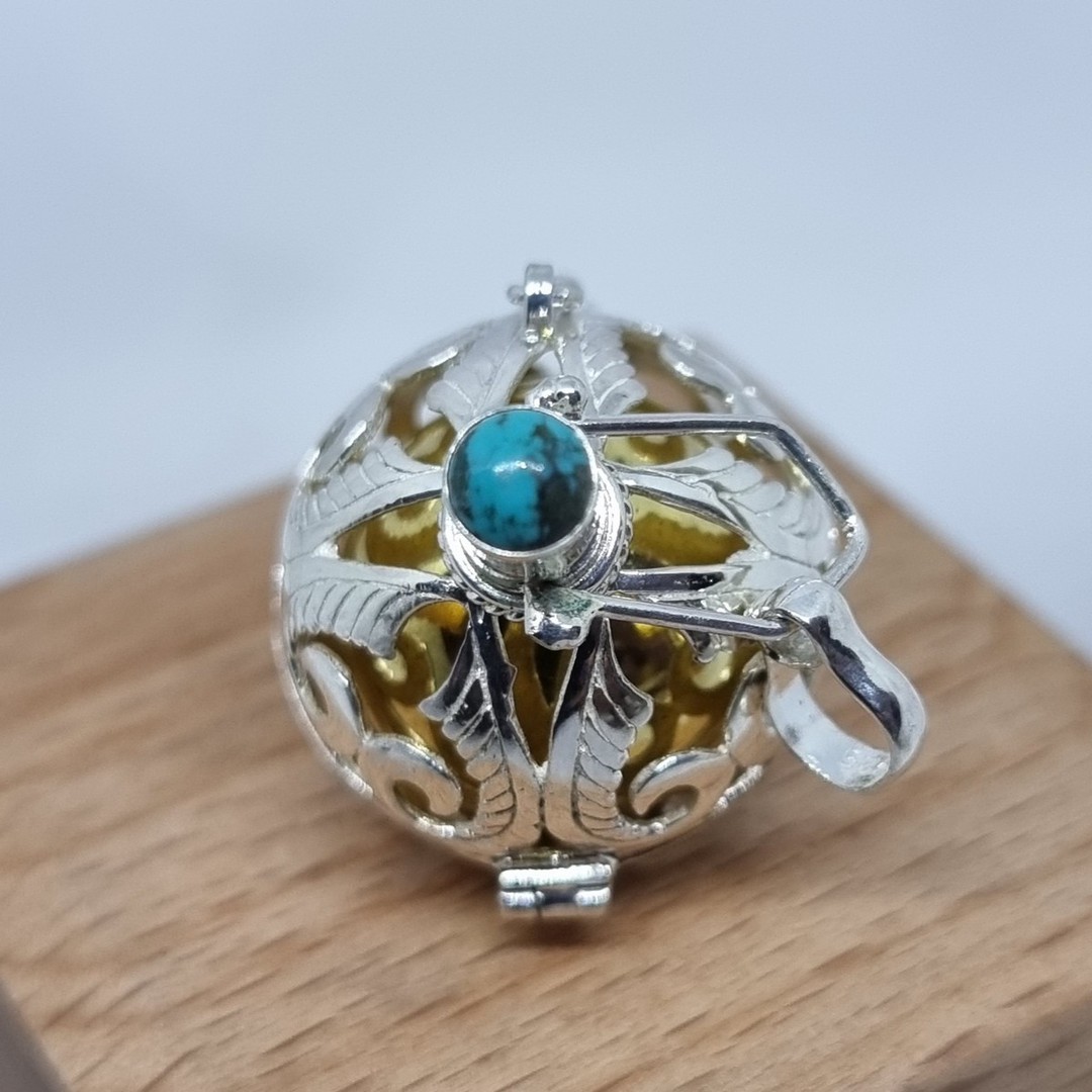 Sterling silver harmony ball with bell inside image 5