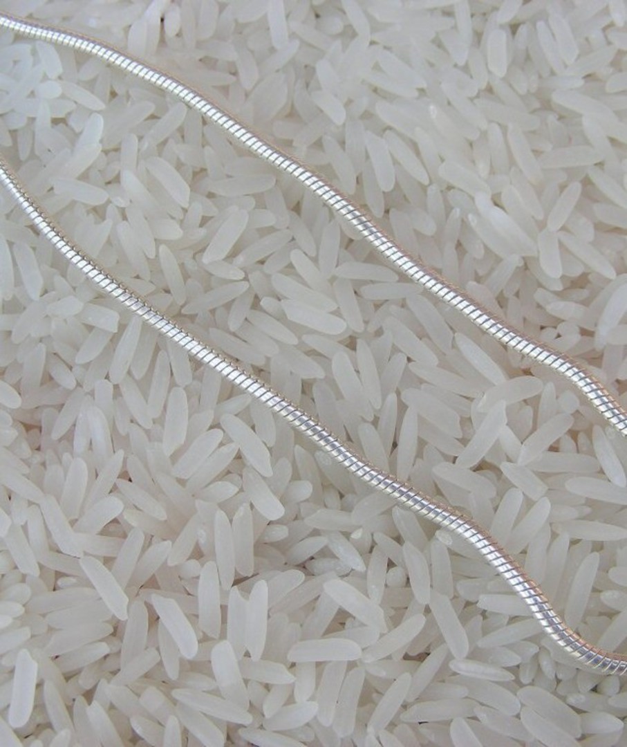 50cms Sterling silver snake chain image 1