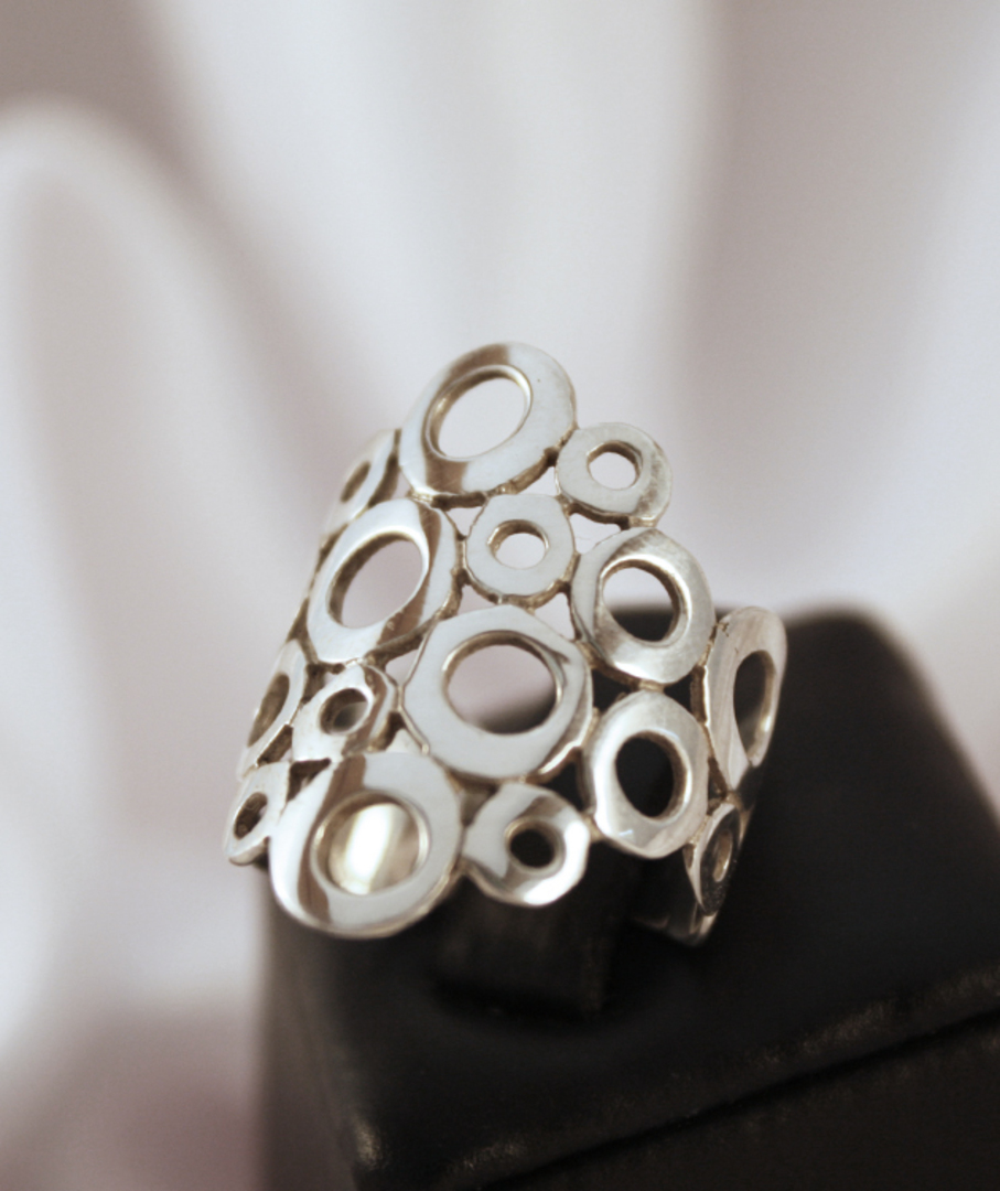 Sterling Silver Ring | Excellent middle finger ring image 1