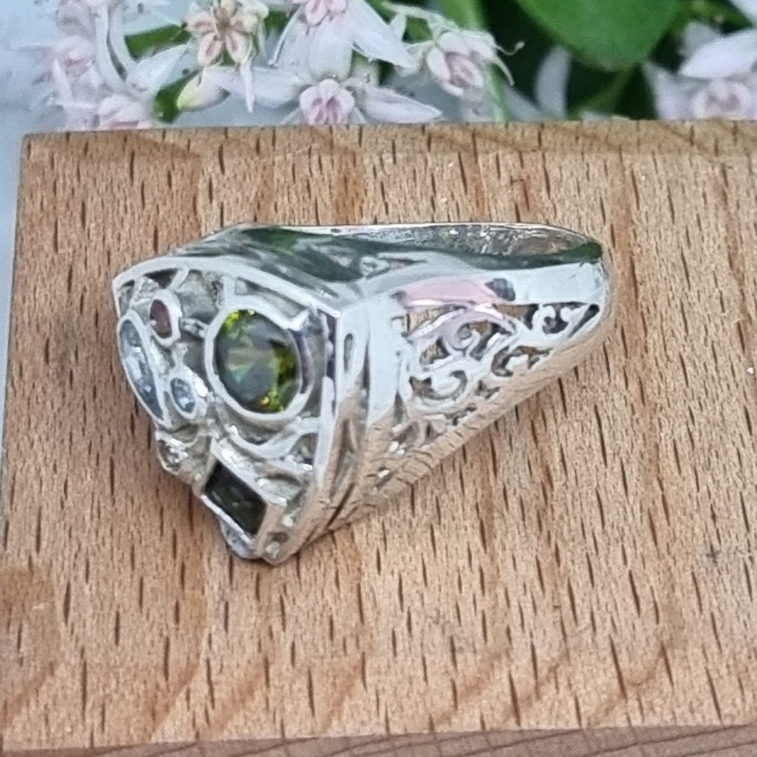 Sterling silver gemstone ring made in NZ image 5