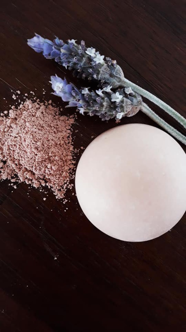 Lavender and Pink Clay Face Cleanser Bar 30g image 0