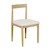 Click to swap image: &lt;strong&gt;Rory Dining Chair-FrostBou/Light Oak&lt;/strong&gt;&lt;br&gt;Dimensions: W460 x D490 x H800mm