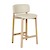 Click to swap image: &lt;strong&gt;Sketch Pinta Barstool-Limestone Leather&lt;/strong&gt;&lt;h5&gt;RRP - &#36;1,386&lt;/h5&gt;Dimensions: W470 x D490 x H900mm&lt;br&gt;Shipped: Assembled - 0.233m3&lt;br&gt;&lt;strong&gt;Additional Dimensions&lt;/strong&gt;&lt;/br&gt; - Back Height: 240mm from top of seat&lt;br&gt; - Footrest Height: 220mm&lt;br&gt; - Seat Width: 470mm&lt;br&gt; - Seat Depth: 410mm&lt;br&gt; - Seat Height: 680mm