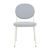 Click to swap image: &lt;strong&gt;Laylah Loop Dining Chair-Powder Blue/Bone&lt;/strong&gt;&lt;br&gt;Dimensions: W460 x D580 x H820mm