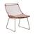 Click to swap image: &lt;strong&gt;Corsica Sleigh Occasional Chair-Brique/Brique&lt;/strong&gt;&lt;br&gt;Dimensions: W590 x D780 x H820mm