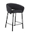Click to swap image: &lt;strong&gt;Asher Barstool-Onyx Velve/MtBk&lt;/strong&gt;&lt;br&gt;Dimensions: W560 x D520 x H870mm
