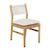 Click to swap image: &lt;strong&gt;Cannes Rope Dining Chair - Snow/Natural - RRP-&#36;1319&lt;/strong&gt;&lt;/br&gt;Dimensions: W450 x D560 x H825mm&lt;/br&gt;Shipped: Assembled - 0.249m3&lt;/br&gt;&lt;strong&gt;Additional Dimensions&lt;/strong&gt;&lt;/br&gt; - Seat Depth: 460mm&lt;/br&gt; - Seat Height: 490mm (with cushion)&lt;/br&gt;&lt;strong&gt;Cushion&lt;/strong&gt;&lt;/br&gt; - Fill: Quick Dry Foam&lt;/br&gt;&lt;strong&gt;Frame&lt;/strong&gt;&lt;/br&gt; - Sealer: Unsealed&lt;/br&gt; - Finish: Smooth Sanded&lt;/br&gt; - Material: Solid Teak&lt;/br&gt; - Colour: Natural Teak&lt;/br&gt;&lt;strong&gt;Upholstery&lt;/strong&gt;&lt;/br&gt; - Composition: Sunproof (100&#37; Olefin)&lt;/br&gt; - Removable Covers: Yes&lt;/br&gt; - Colour: Snow&lt;/br&gt;&lt;strong&gt;Weaving&lt;/strong&gt;&lt;/br&gt; - Colour: White&lt;/br&gt; - Composition: Synthetic Outdoor Rope