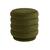Click to swap image: &lt;strong&gt;Kennedy Ribbed Rd Ott-PickleVe - RRP-&#36;1084&lt;/strong&gt;&lt;/br&gt;Dimensions: 370 Dia x H430mm&lt;/br&gt;Shipped: Assembled - 0.09m3&lt;/br&gt;Seat Height - 445mm&lt;/br&gt;Upholstery Colour - Pickle Green Velvet&lt;/br&gt;Upholstery Composition - 90&#37; Cotton
