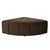 Click to swap image: &lt;strong&gt;Juno Channel Ottoman-Cocoa Velvet&lt;/strong&gt;&lt;/br&gt;Dimensions: W985 x D985 x H415mm