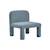 Click to swap image: &lt;strong&gt;Hugo Arc Occ Chair-Plush Airforce&lt;/strong&gt;&lt;/br&gt;Dimensions: W705 x D680 x H750mm