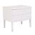 Click to swap image: &lt;strong&gt;Charleston 2Drawer Bedside - White Grain&lt;/strong&gt;&lt;/br&gt;Dimensions: W650 x D485 x H600mm