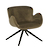 Click to swap image: &lt;strong&gt;Astrid Swivel Arm Chair - Brown/Vintage Brown - RRP-&#36;1442&lt;/strong&gt;&lt;/br&gt;Dimensions: W680 x D640 x H720mm&lt;/br&gt;Shipped: K/D - Requires Assembly on site - 0.282m3&lt;/br&gt;Arm Height - 590mm&lt;/br&gt;Leg Colour - Black&lt;/br&gt;Leg Finish - Powdercoated&lt;/br&gt;Leg Material - Metal&lt;/br&gt;Seat Colour - Brown Velvet (Front)&lt;/br&gt;Seat Colour - Vintage Brown PU (Back)&lt;/br&gt;Seat Composition - 100&#37; Polyester (Front)&lt;/br&gt;Seat Composition - PU (Back)&lt;/br&gt;Seat Height - 390mm