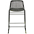 Click to swap image: &lt;strong&gt;Olivia Open Woven Barstool-Black&lt;/strong&gt;&lt;/br&gt;Dimensions: W510 x D460 x H885mm