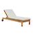 Click to swap image: &lt;strong&gt;Cannes Sunbed - NatTeak/Snow - RRP-&#36;4533&lt;/strong&gt;&lt;/br&gt;Dimensions: W2150 x D780 x H300mm&lt;/br&gt;Shipped: Assembled - 0.595m3&lt;/br&gt;Additional Dimensions Seat Height - 360mm (with cushion)&lt;/br&gt;Cushion Fill - Quick Dry Foam&lt;/br&gt;Frame Colour - Natural Teak&lt;/br&gt;Frame Material - Solid Teak&lt;/br&gt;Product Item Weight - 35kg&lt;/br&gt;Product Max. Weight - 100kg&lt;/br&gt;Upholstery Colour - Snow&lt;/br&gt;Upholstery Removable Covers - Yes&lt;/br&gt;Upholstery Composition - Sunproof 100&#37; Olefin