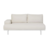 Click to swap image: &lt;strong&gt;Aruba Platform 2 Seater Left Sofa-Canvas/White&lt;/strong&gt;&lt;br&gt;Dimensions: W1660 x D950 x H680mm