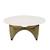Click to swap image: &lt;strong&gt;Verona Allure Coffee Table - White Marble/Antique Brass&lt;/strong&gt;&lt;br&gt;Dimensions: 970 Dia x H410mm