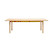 Click to swap image: &lt;strong&gt;Tolv Itamae Dining Table-Light Oak - RRP-&#36;4353&lt;/strong&gt;&lt;/br&gt;Dimensions: W2400 x D955 x H740mm&lt;/br&gt;Shipped: Assembled (K/D Legs) - 0.47m3&lt;/br&gt;Frame Material - Solid Oak&lt;/br&gt;Frame Colour - Light Oak&lt;/br&gt;Product Finish - PU Sealer&lt;/br&gt;Product Weight - 65kg&lt;/br&gt;Top Colour - Light Oak&lt;/br&gt;Top Max. Weight - 50kg (Spread Evenly)&lt;/br&gt;Top Material - Solid Oak&lt;/br&gt;Top Finish - PU Sealer