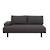 Click to swap image: &lt;strong&gt;Aruba Platform 2 Seater Left Sofa-Sooty&lt;/strong&gt;&lt;br&gt;Dimensions: W1660 x D950 x H680mm
