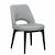 Click to swap image: &lt;strong&gt;Oscar Timber Leg Chair - Black/Cool Grey&lt;/strong&gt;&lt;/br&gt;Dimensions: W510 x D645 x H820mm