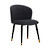 Click to swap image: &lt;strong&gt;Sara Dining  Chair - Onyx Velvet - RRP-&#36;1044&lt;/strong&gt;&lt;/br&gt;Dimensions: W560 x D640 x H815mm&lt;/br&gt;Shipped: Assembled - 0.326m3&lt;/br&gt;Chair Max. Weight - 120kgs&lt;/br&gt;Chair Stackable - No&lt;/br&gt;Leg Colour - Matt Black&lt;/br&gt;Leg Construction - Brass Tip Detail&lt;/br&gt;Leg Finish - Powdercoated&lt;/br&gt;Leg Material - Metal&lt;/br&gt;Seat Height - 480mm&lt;/br&gt;Upholstery Colour - Onyx Velvet&lt;/br&gt;Upholstery Composition - 100&#37; Polyester