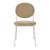Click to swap image: &lt;strong&gt;Laylah Loop Dining Chair-Dijon/Bone&lt;/strong&gt;&lt;br&gt;Dimensions: W460 x D580 x H820mm