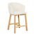 Click to swap image: &lt;strong&gt;Tate Barstool-Snow Boucle/Nat&lt;/strong&gt;&lt;br&gt;Dimensions: W520 x D550 x H945mm