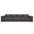 Click to swap image: &lt;strong&gt;Felix Block 4 Seater Sofa - Coal - RRP-&#36;8024&lt;/strong&gt;&lt;/br&gt;Dimensions: W2950 x D970 x H640mm&lt;/br&gt;Shipped: Assembled - 1.85m3&lt;/br&gt;Arm Height - 520mm&lt;/br&gt;Cushion Configuration - 2 x Scatter Cushions&lt;/br&gt;Cushion Construction - Sofa Cushion Profile - Firm&lt;/br&gt;Filling Material - High density Foam &amp; Feather&lt;/br&gt;Seat Height - 370mm&lt;/br&gt;Upholstery Colour - Coal&lt;/br&gt;Upholstery Construction - Removable Upholstery Cover&lt;/br&gt;Upholstery Material - 53&#37; Cotton, 20&#37; Linen, 20&#37; Polyester, 7&#37; Acrylic