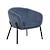 Click to swap image: &lt;strong&gt;Albie Occasional Chair - Steel Blue Velvet/Black - RRP-&#36;1596&lt;/strong&gt;&lt;/br&gt;Dimensions: W730 x D690 x H730mm&lt;/br&gt;Shipped: Assembled - 0.382m3&lt;/br&gt;&lt;strong&gt;Leg&lt;/strong&gt;&lt;/br&gt; - Finish: Matt Powdercoated&lt;/br&gt; - Material: Metal&lt;/br&gt; - Colour: Black&lt;/br&gt;&lt;strong&gt;Product&lt;/strong&gt;&lt;/br&gt; - Item Weight: 11kg&lt;/br&gt; - Stackable: No&lt;/br&gt; - Max. Weight: 120kg&lt;/br&gt; - Assembly State: Assembled&lt;/br&gt;&lt;strong&gt;Upholstery&lt;/strong&gt;&lt;/br&gt; - Removable Covers: No&lt;/br&gt; - Composition: 100&#37; Polyester&lt;/br&gt; - Colour: Steel Blue Velvet