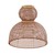 Click to swap image: &lt;strong&gt;Granada Dome Ceiling Pendant - Brique/Honey&lt;/strong&gt;&lt;br&gt;Dimensions: 600 Dia x H560mm