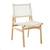 Click to swap image: &lt;strong&gt;Mira Dining Chair-Wht Brd/NTek&lt;/strong&gt;&lt;br&gt;Dimensions: W460 x D600 x H830mm