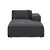 Click to swap image: &lt;strong&gt;Felix Block Right Chaise Sofa-Coal - RRP-&#36;5234&lt;/strong&gt;&lt;/br&gt;Dimensions: W1050 x D1770 x H640mm&lt;/br&gt;Shipped: Assembled - 1.18m3&lt;/br&gt;Arm Height - 530mm&lt;/br&gt;Cushion Configuration - 1 x Scatter Cushion&lt;/br&gt;Cushion Construction - Sofa Cushion Profile - Firm&lt;/br&gt;Filling Material - High density Foam &amp; Feather&lt;/br&gt;Product Configuration - Joining Brackets Included&lt;/br&gt;Seat Height - 370mm&lt;/br&gt;Upholstery Colour - Coal&lt;/br&gt;Upholstery Composition - 53&#37; Cotton, 20&#37; Linen, 20&#37; Polyester, 7&#37; Acrylic&lt;/br&gt;Upholstery Construction - Removable Upholstery Cover