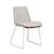 Click to swap image: &lt;strong&gt;Chase Dining Chair-Seashell/Wh - RRP-&#36;641&lt;/strong&gt;&lt;/br&gt;Dimensions: W490 x D575 x H815mm&lt;/br&gt;Shipped: Assembled - 0.111m3&lt;/br&gt;Leg Colour - Matt White&lt;/br&gt;Leg Finish - Powdercoat&lt;/br&gt;Leg Material - Metal&lt;/br&gt;Seat Height - 460mm&lt;/br&gt;Upholstery Colour - Seashell&lt;/br&gt;Upholstery Material - Fabric (95&#37; Polyester, 5&#37; Nylon)