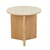 Click to swap image: &lt;strong&gt;Elsie Round Side Table - Natural Travertine/Ash&lt;/strong&gt;&lt;br&gt;Dimensions: 480 Dia x H450mm