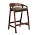 Click to swap image: &lt;strong&gt;Tolv Inlay Barstool-Kale Leather/Walnut &lt;/strong&gt;&lt;br&gt;Dimensions: W545 x D495 x H785mm