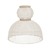 Click to swap image: &lt;strong&gt;Granada Dome Ceiling Pendant - Chalk/Aged Teak&lt;/strong&gt;&lt;br&gt;Dimensions: 600 Dia x H560mm