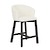 Click to swap image: &lt;strong&gt;Tate Barstool-Snow Boucle/Bk&lt;/strong&gt;&lt;br&gt;Dimensions: W520 x D550 x H945mm Seat Depth: 440mm