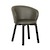 Click to swap image: &lt;strong&gt;Sketch Glide Dining Armchair-Kale Leather/Blk&lt;/strong&gt;&lt;br&gt;Dimensions: W610 x D570 x H790mm