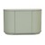 Click to swap image: &lt;strong&gt;Oberon Crescent Storage Unit-Gloss Sage&lt;/strong&gt;&lt;h5&gt;RRP - &#36;3,594&lt;/h5&gt;Dimensions: W1200 x D450 x H750mm&lt;br&gt;Shipped: Assembled - 0.565m3&lt;br&gt;&lt;strong&gt;Additional Dimensions&lt;/strong&gt;&lt;/br&gt; - Internal Shelf Dimensions: W475 x D400 x H320mm&lt;br&gt; - Shelf Height: 320mm