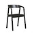 Click to swap image: &lt;strong&gt;Tolv Inlay Arm Chair -Black Onyx&lt;/strong&gt;&lt;/br&gt;Dimensions: W545 x D485 x H785mm