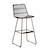 Click to swap image: &lt;strong&gt;Granada Sleigh Barstool-Licori&lt;/strong&gt;&lt;/br&gt;Dimensions: W505 x D540 x H1065mm